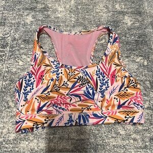 Senita Athletics Cross Path Sports bra in Birds of prey